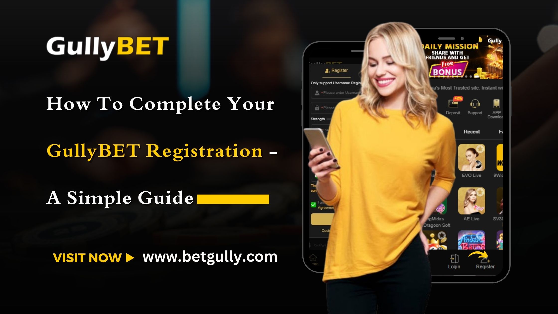 GullyBET registration