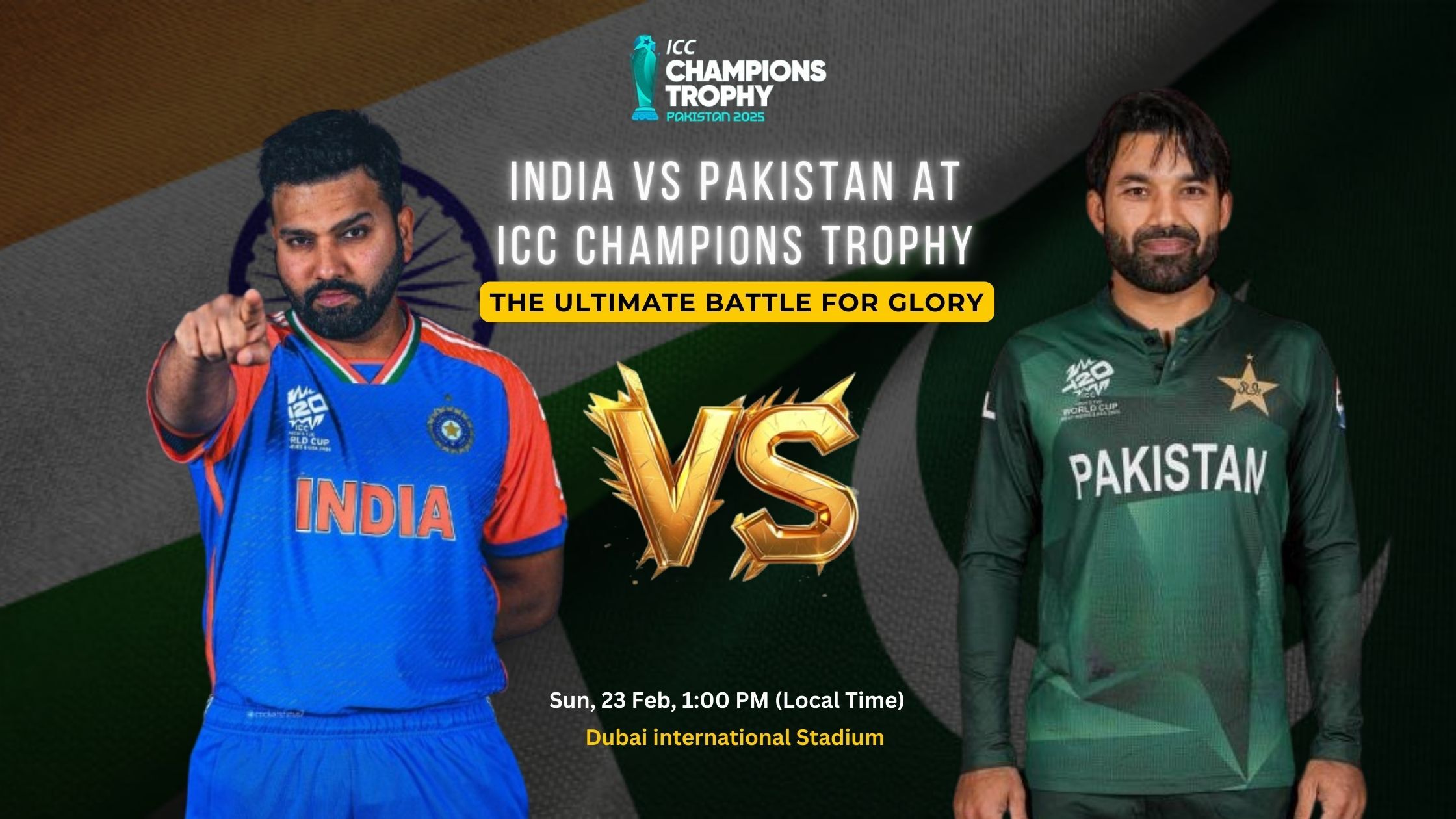 India vs Pakistan at ICC Champions Trophy